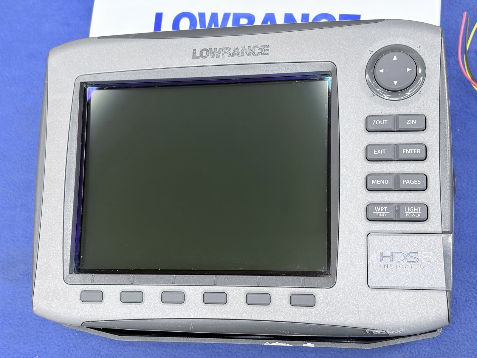 Lowrance HDS 8 Gen 1 Insight USA GPS Chartplotter Fish Finder Display W/ Mount