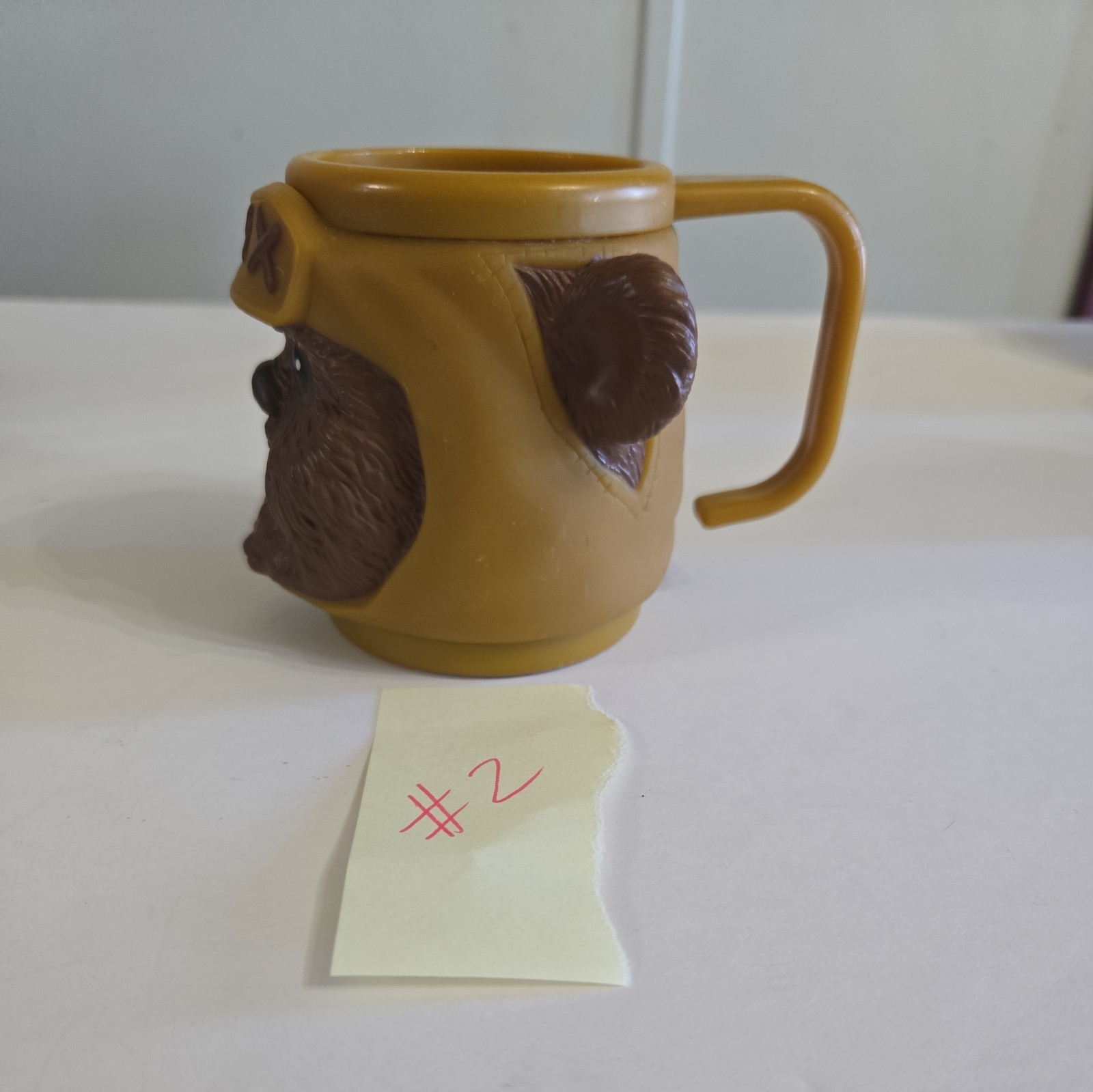 EWOK Mug Cup Star Wars Return of the Jedi 3D Plastic 3.5" Applause 90's