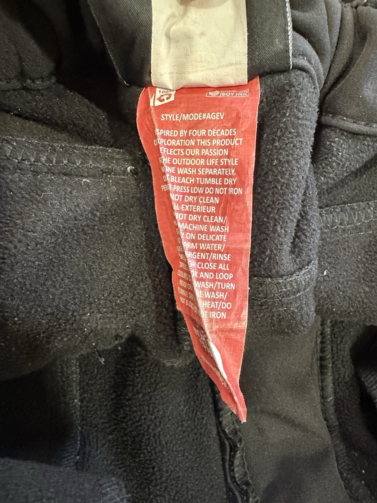 The North Face Mens Ski Snowboard Pants Color Black Size Large Lined