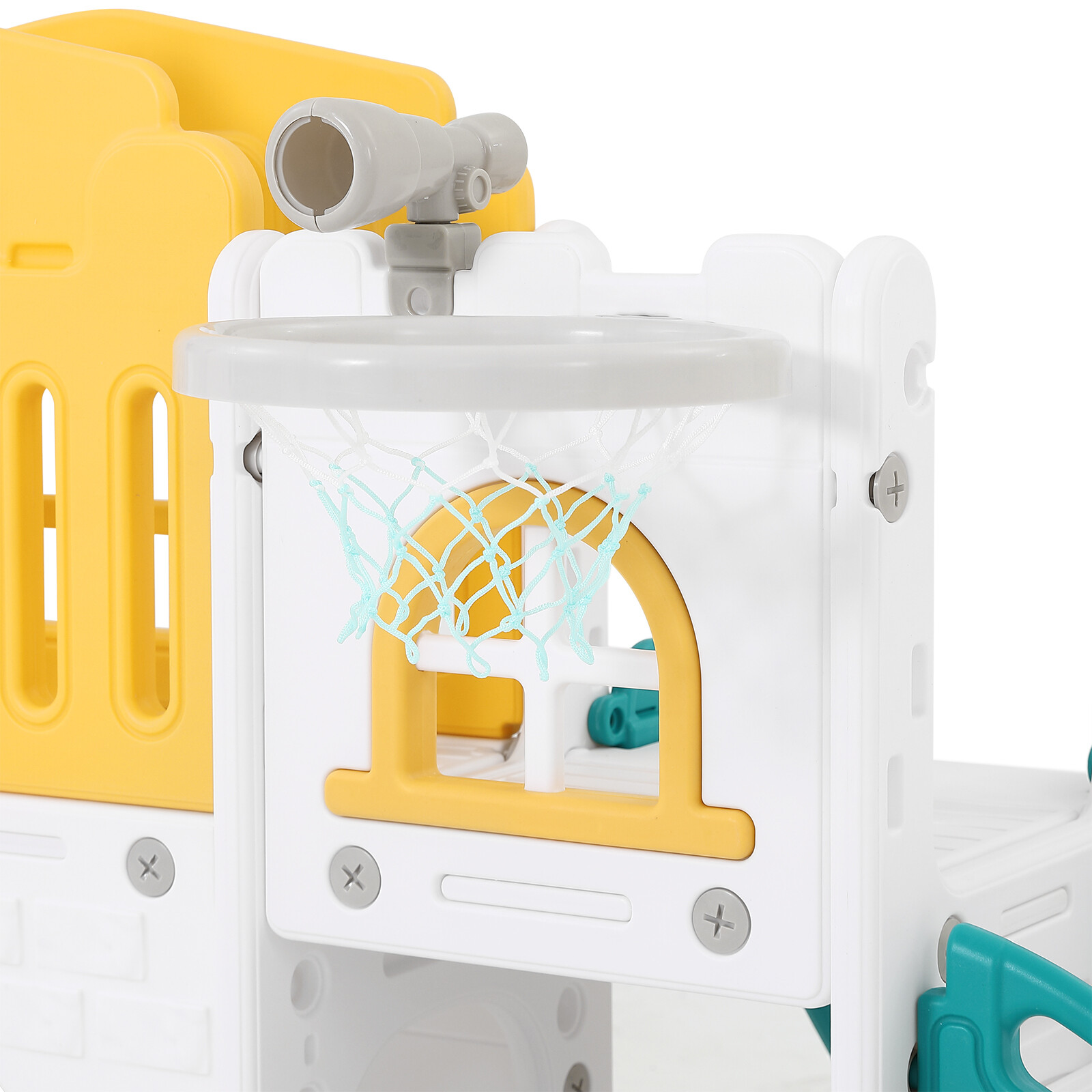 New 9in1 Kids Double Slide Toddler Playground Climb Playset Indoor/Outdoor Toys