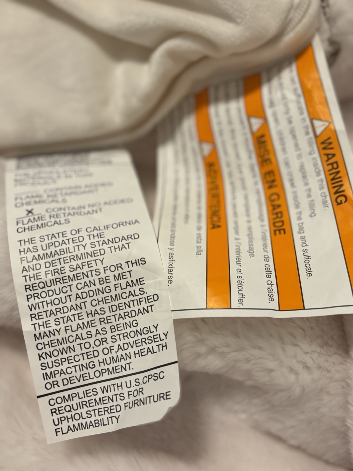 NEW Pottery Barn Teen Hello Kitty Bean Bag Slipcover Faux Fur IVORY Keys Soft