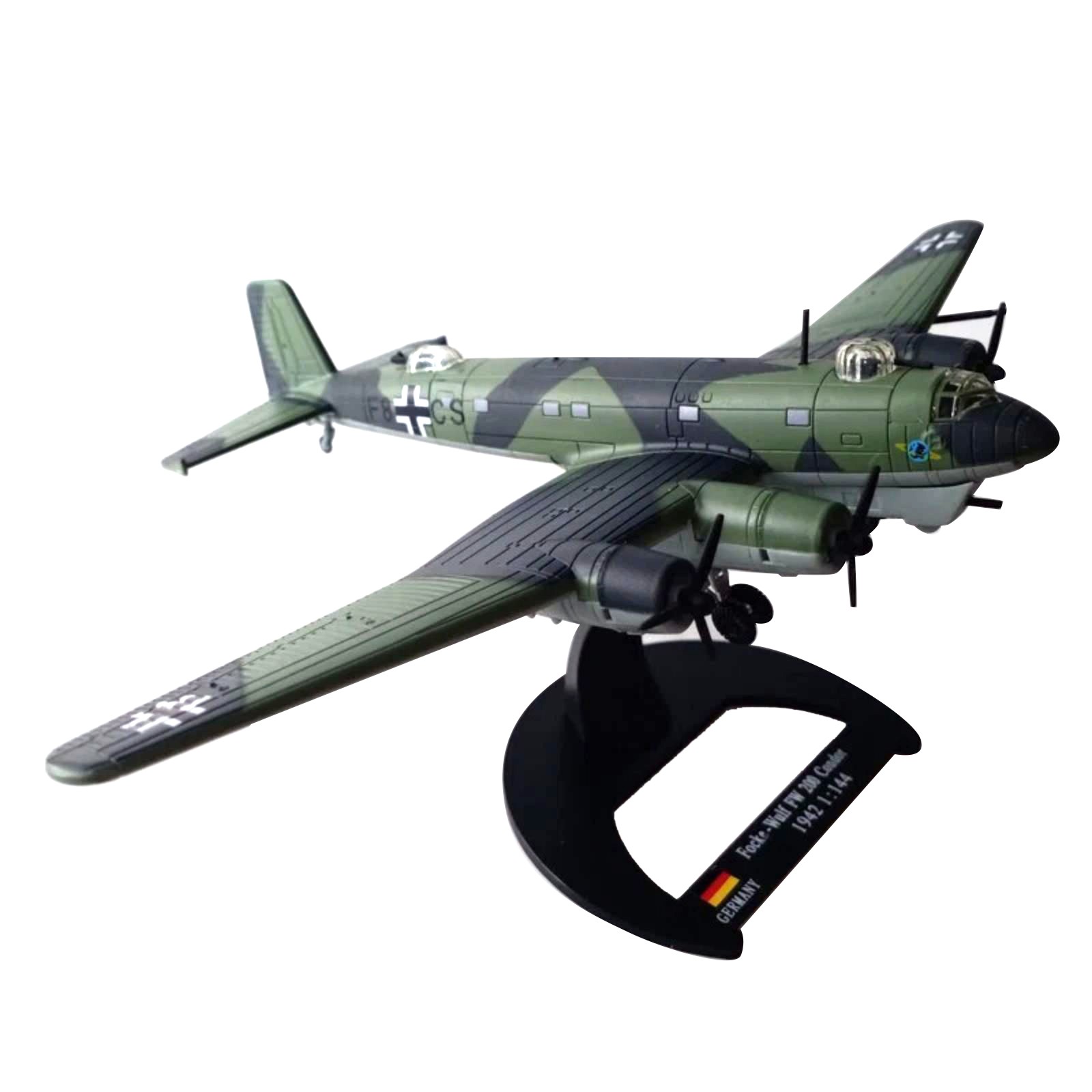 1:144 German Focke-Wulf Fw 200 Condor Aircraft Model Diecast Military Collection