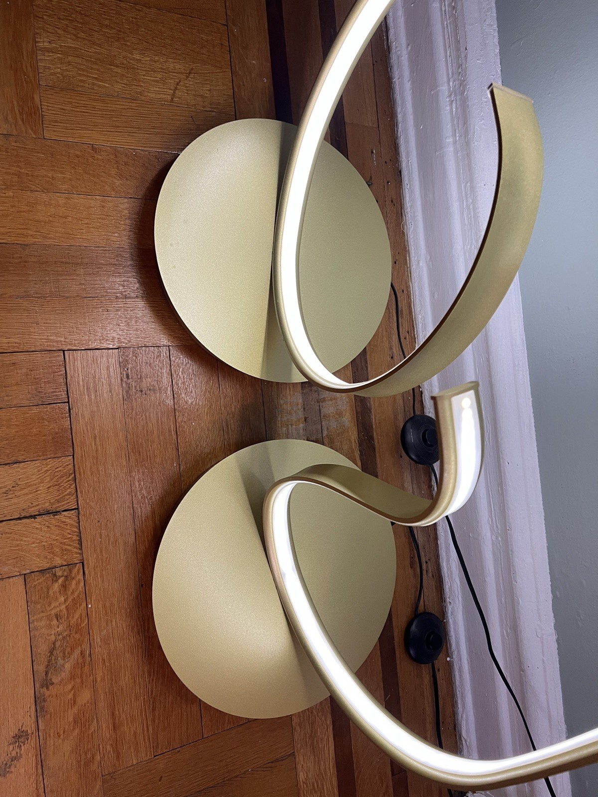 Possini Euro Avante 56 1/2" Modern Ribbon LED Floor Lamp with remote control