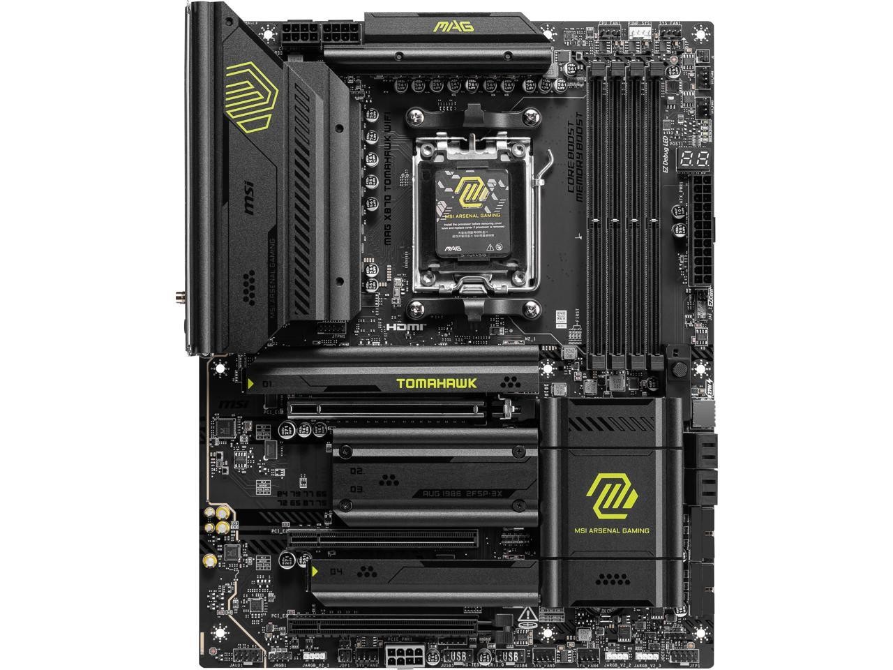 MSI MAG X870 TOMAHAWK WIFI AM5 AMD X870 ATX Motherboard