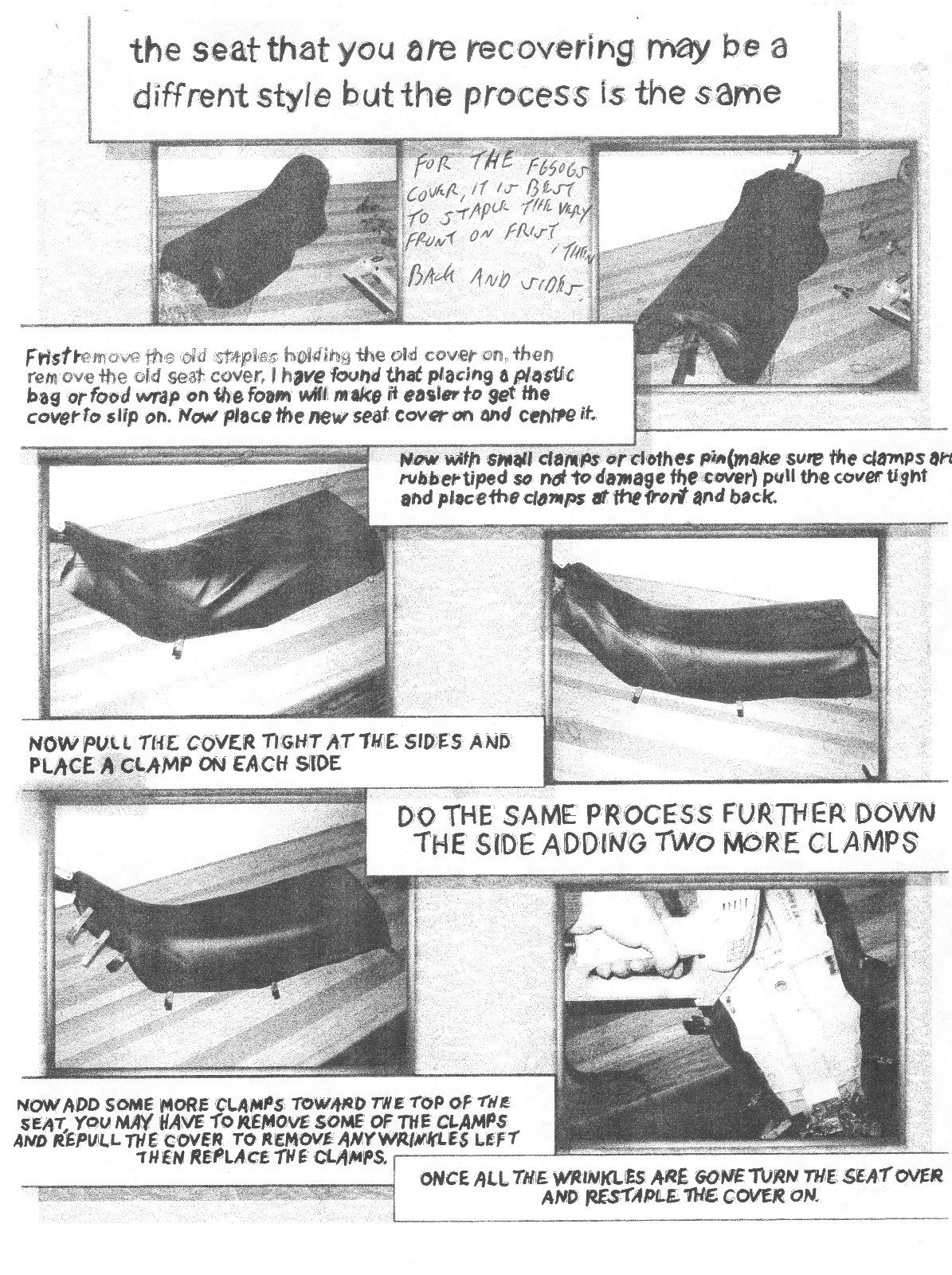 Honda GL1200 Seat Cover GoldWing 1984-86 Aspencade Interstate GL1200i 624B set