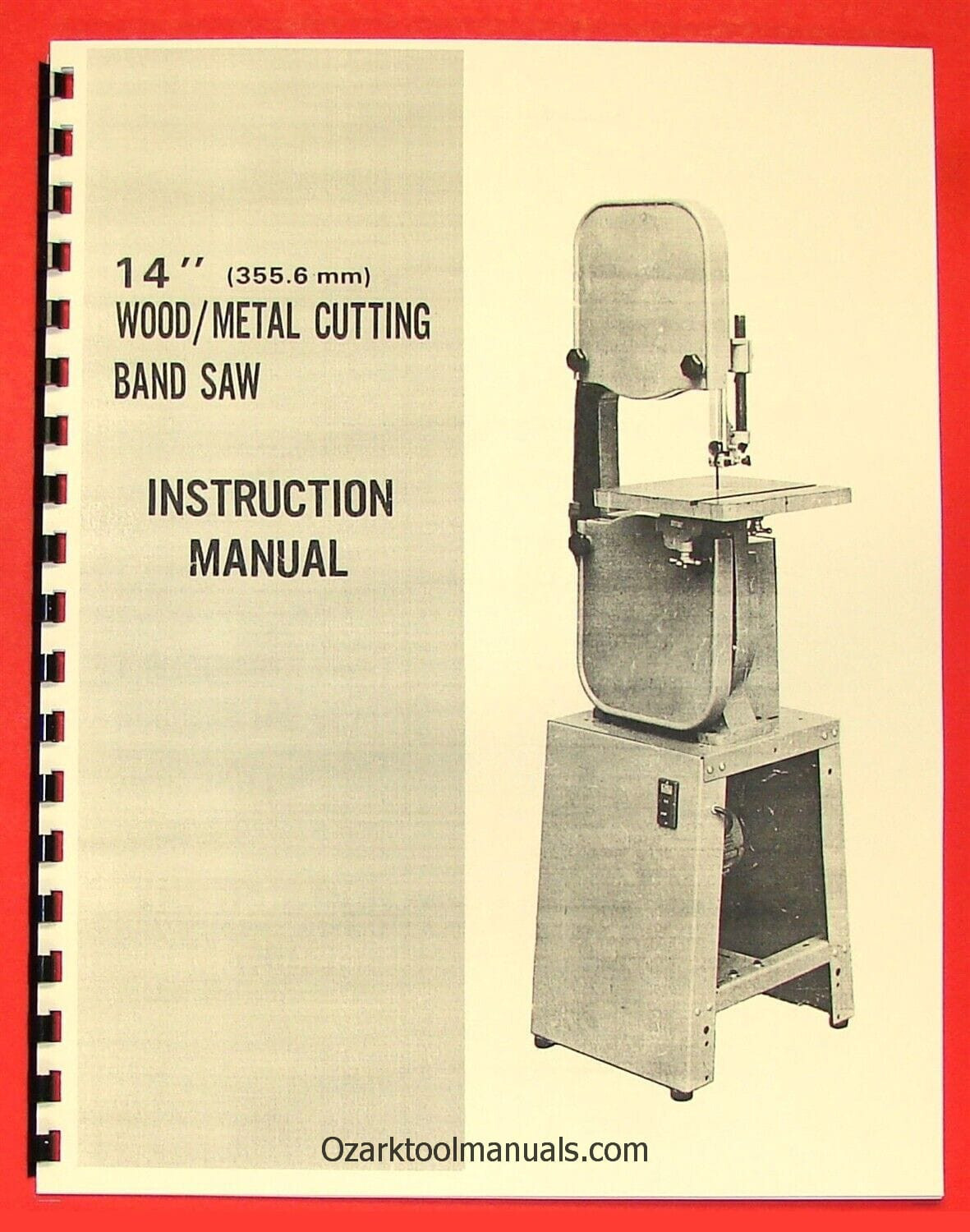 JET/Asian JBS-14 14" Metal/Wood Band Saw Owners Operator's & Parts Manual 0385