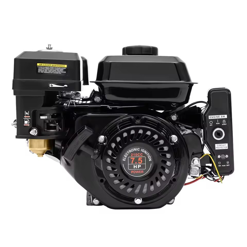 212cc 7.5HP Electric Start Gas Engine – 20mm Diameter Shaft, 4-Stroke,