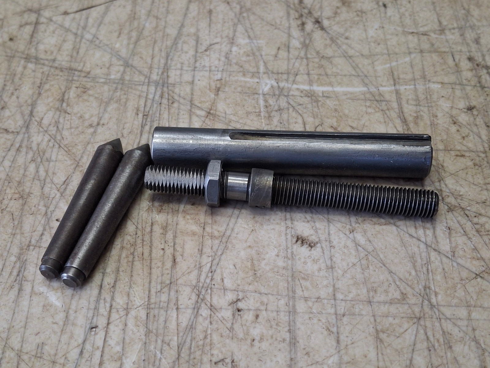 Vintage 6" Lathe Atlas 618 Craftsman 109 Tailstock Ram Screw Dead Centers