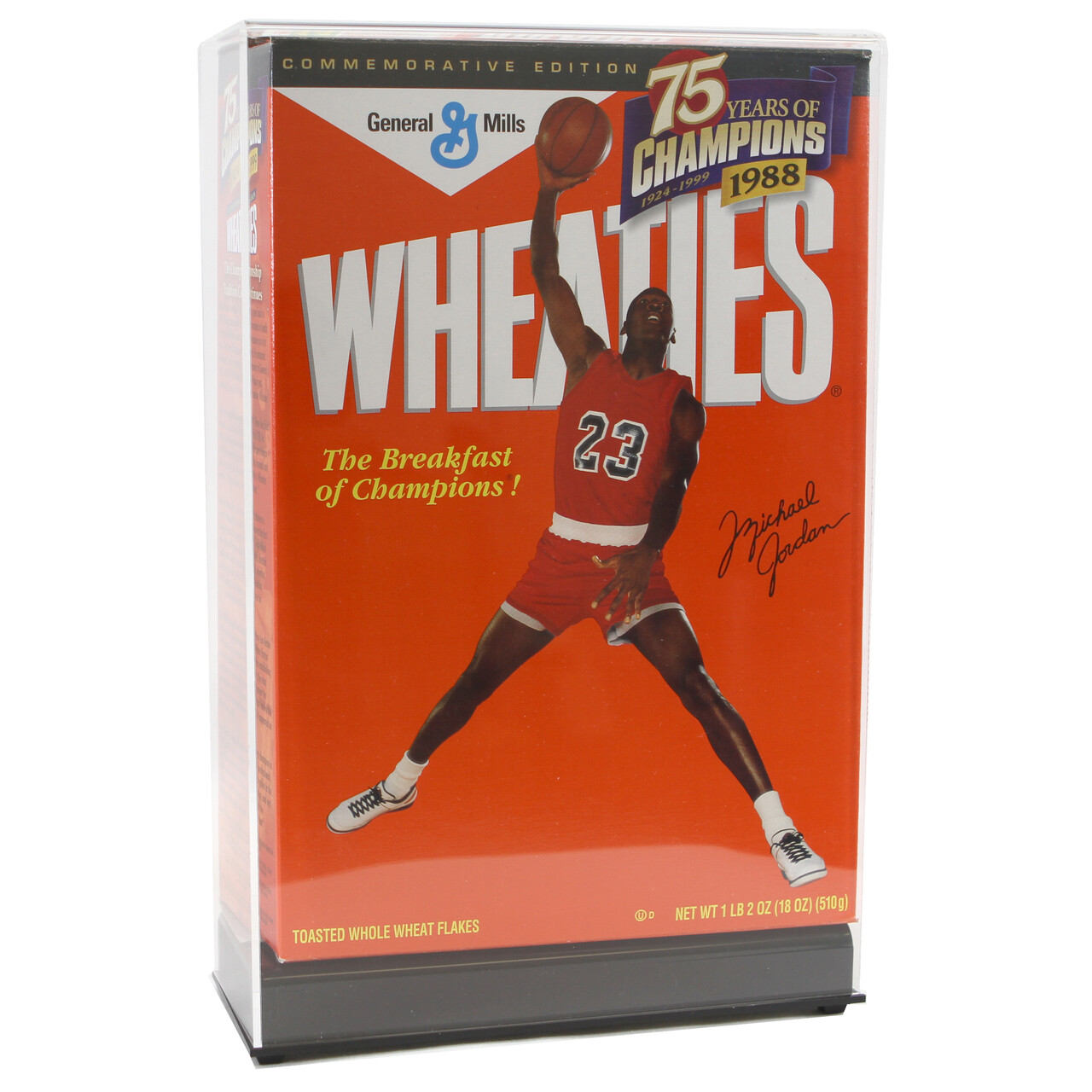 ACRYLIC 18 OZ CEREAL BOX DISPLAY CASE