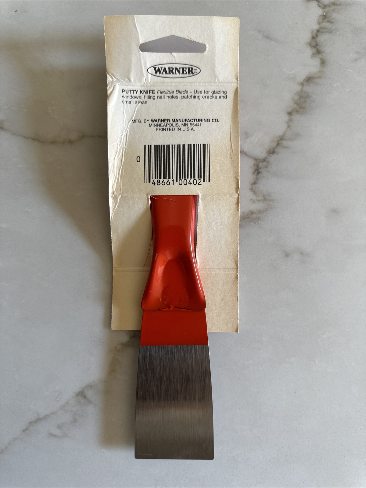 VINTAGE,WARNER No. 402 ,1-1/2" FLEX PUTTY KNIFE, (EXTREMELY RARE NEW)