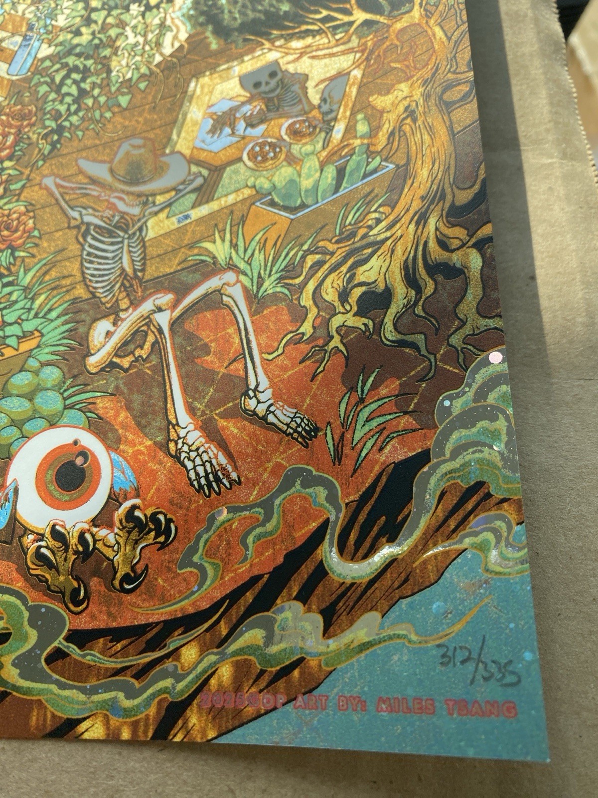 Dead & Company GALAXY FOIL Poster Sphere Las Vegas May 16 2025 #/335 Miles Tsang