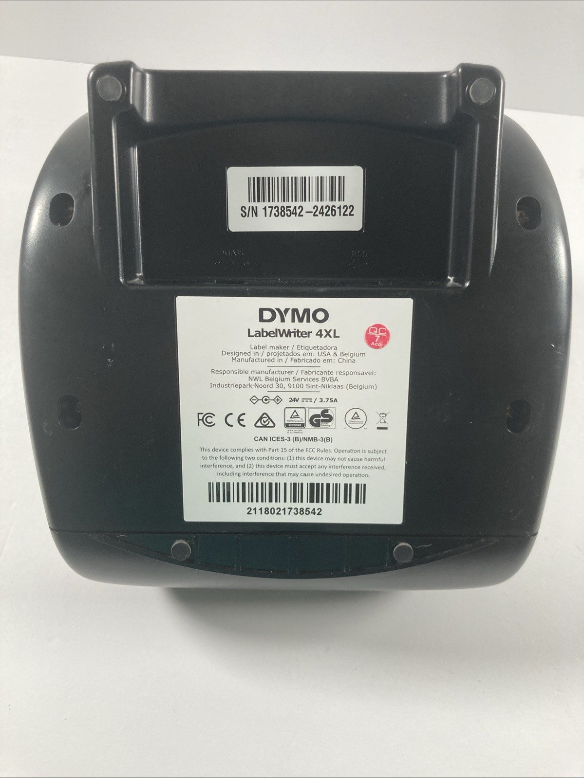 Dymo LabelWriter 4XL Thermal Label Printer - Black (1738542)
