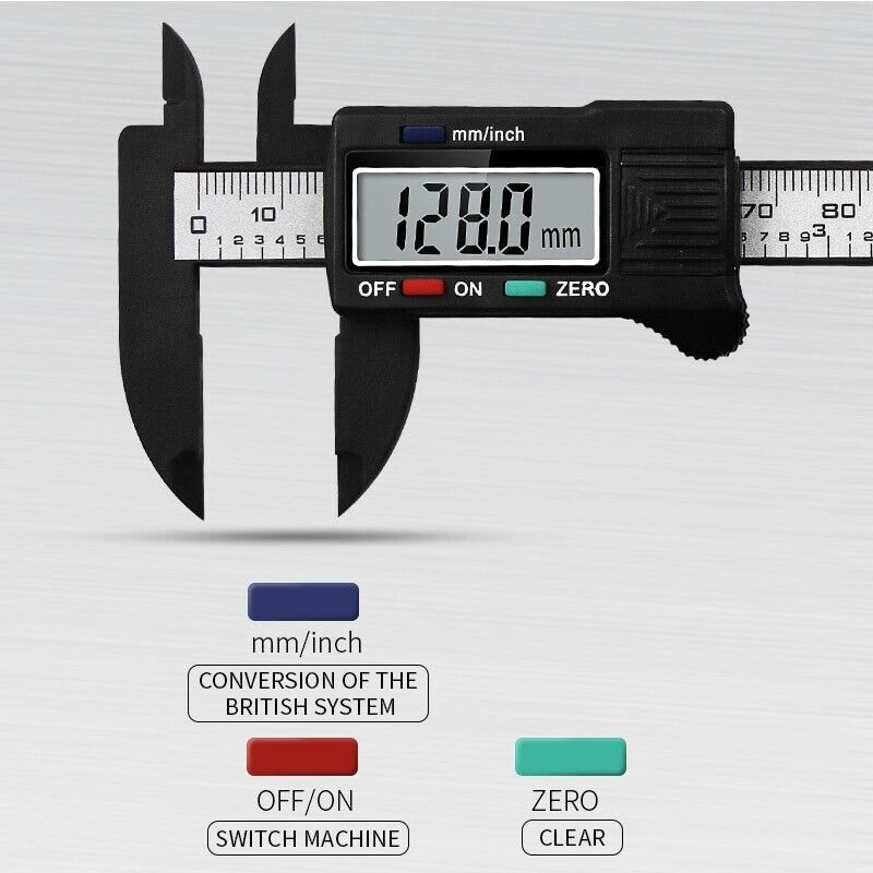 Electronic Digital Caliper Dial Vernier Caliper Gauge Micrometer Measuring Tool