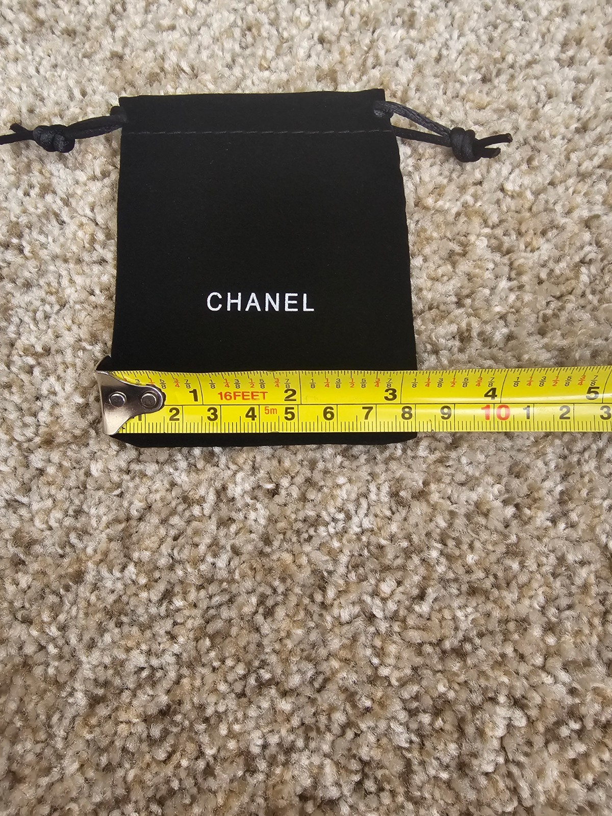 "EMPTY BOX SET" Chanel Gift Set Bag, Velvet Jewelry Pouch, Flower & Ribbon Set