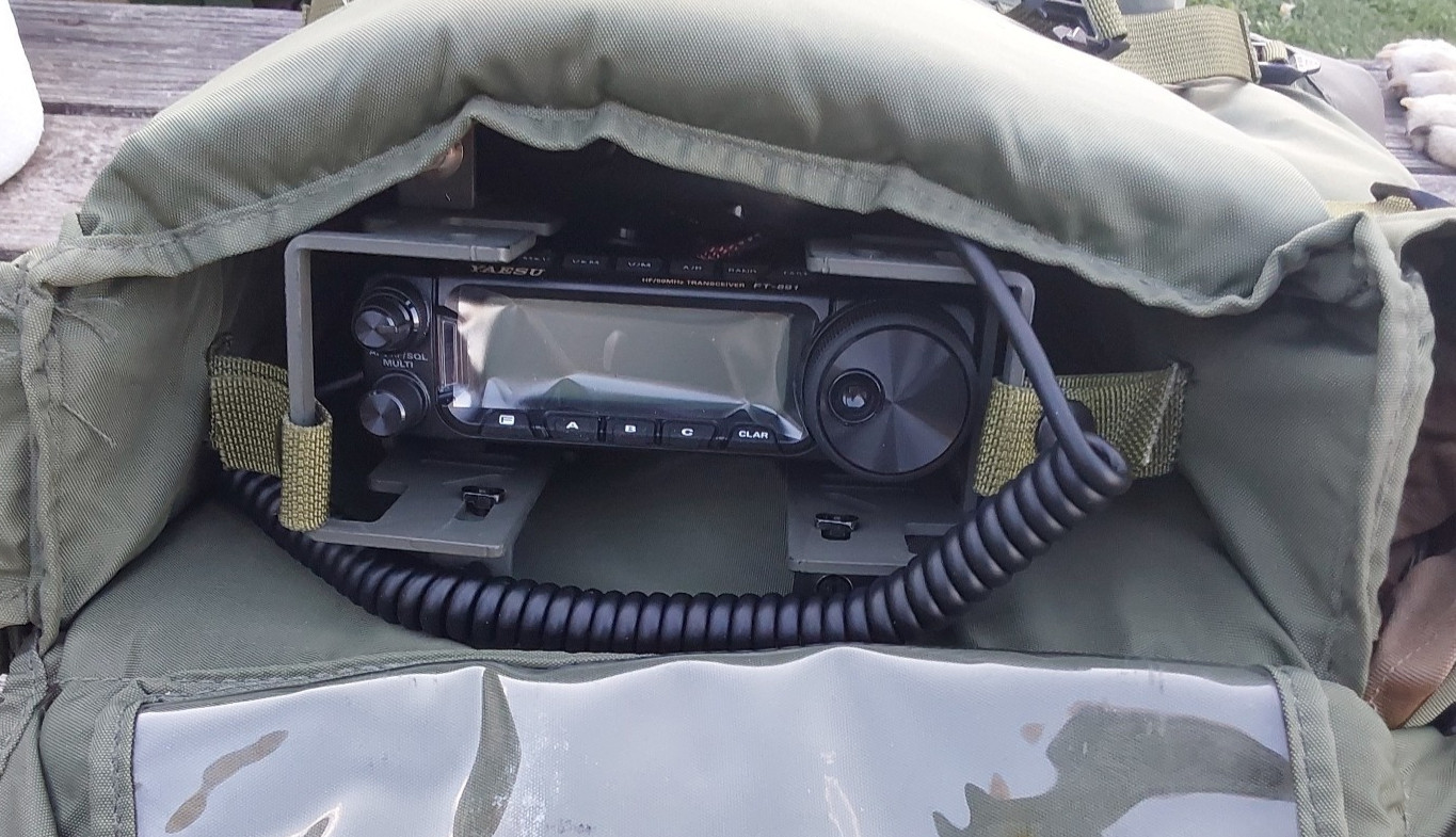 US Military Harris Falcon II Ranger Radio Pack PRC 150 - OD - VGC
