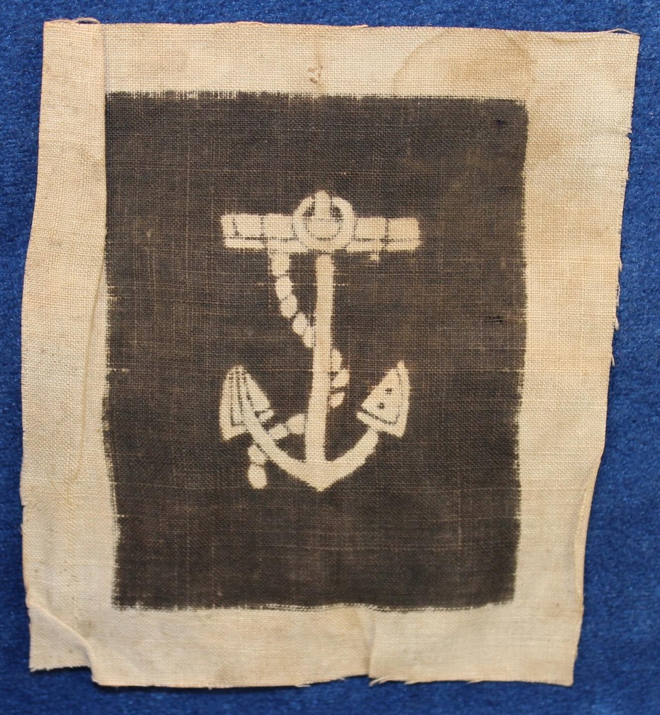 CIVIL WAR ENLISTED MAN'S SEAMEN RANKS FOR WORK BLOUSE/SHIRT BOATSWAIN PATCH