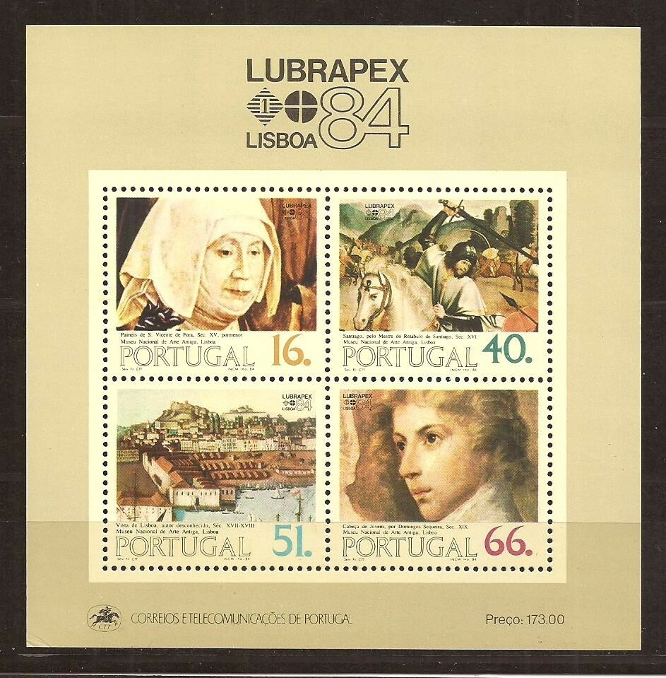[68] Portugal 1984, Block MNH** Lubrapex 84