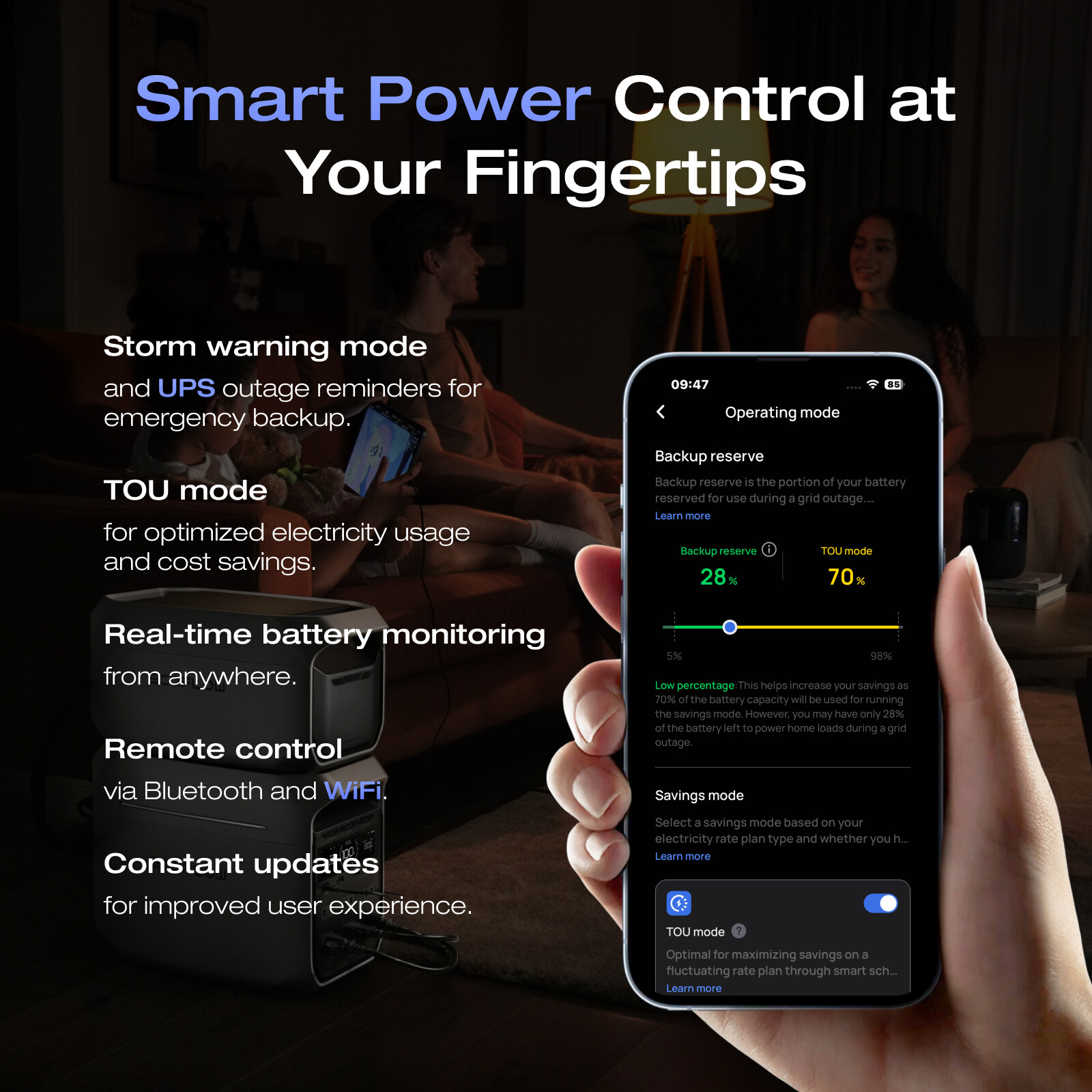 EcoFlow DELTA 3 Plus 1024Wh 1800W Portable Power Station for Camping Refurbished