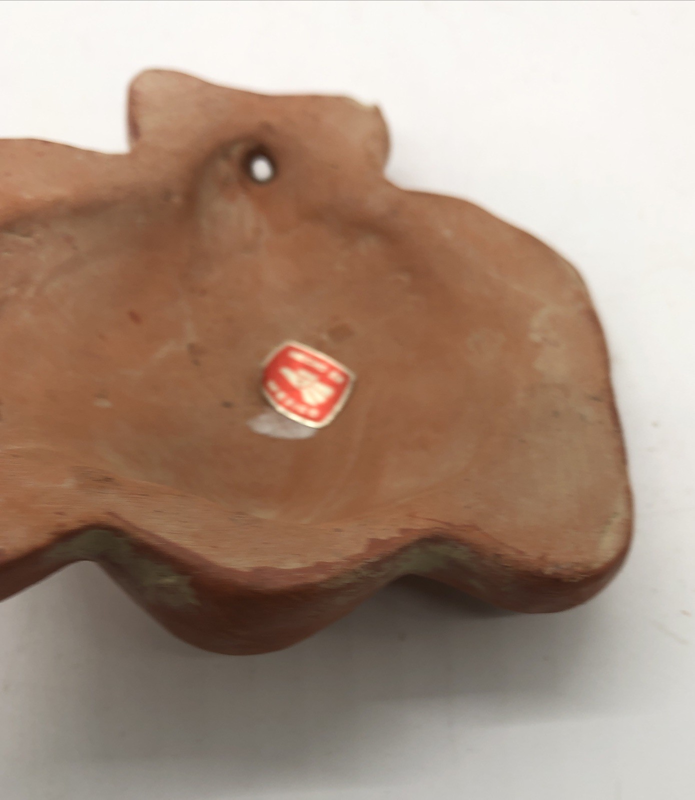 Aztec Mayan Warrior Clay Terra Cotta Mask Made In Mexico Small Wall Hanging