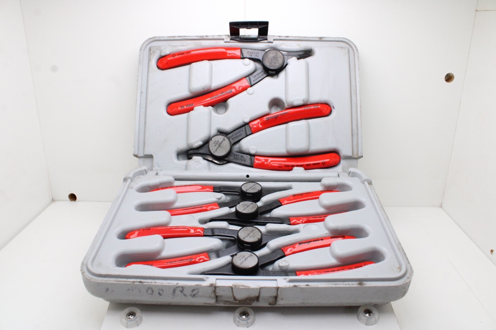 Snap On PRH406 6 Piece  Red Rubber Handle Snap Ring Pliers Set USA
