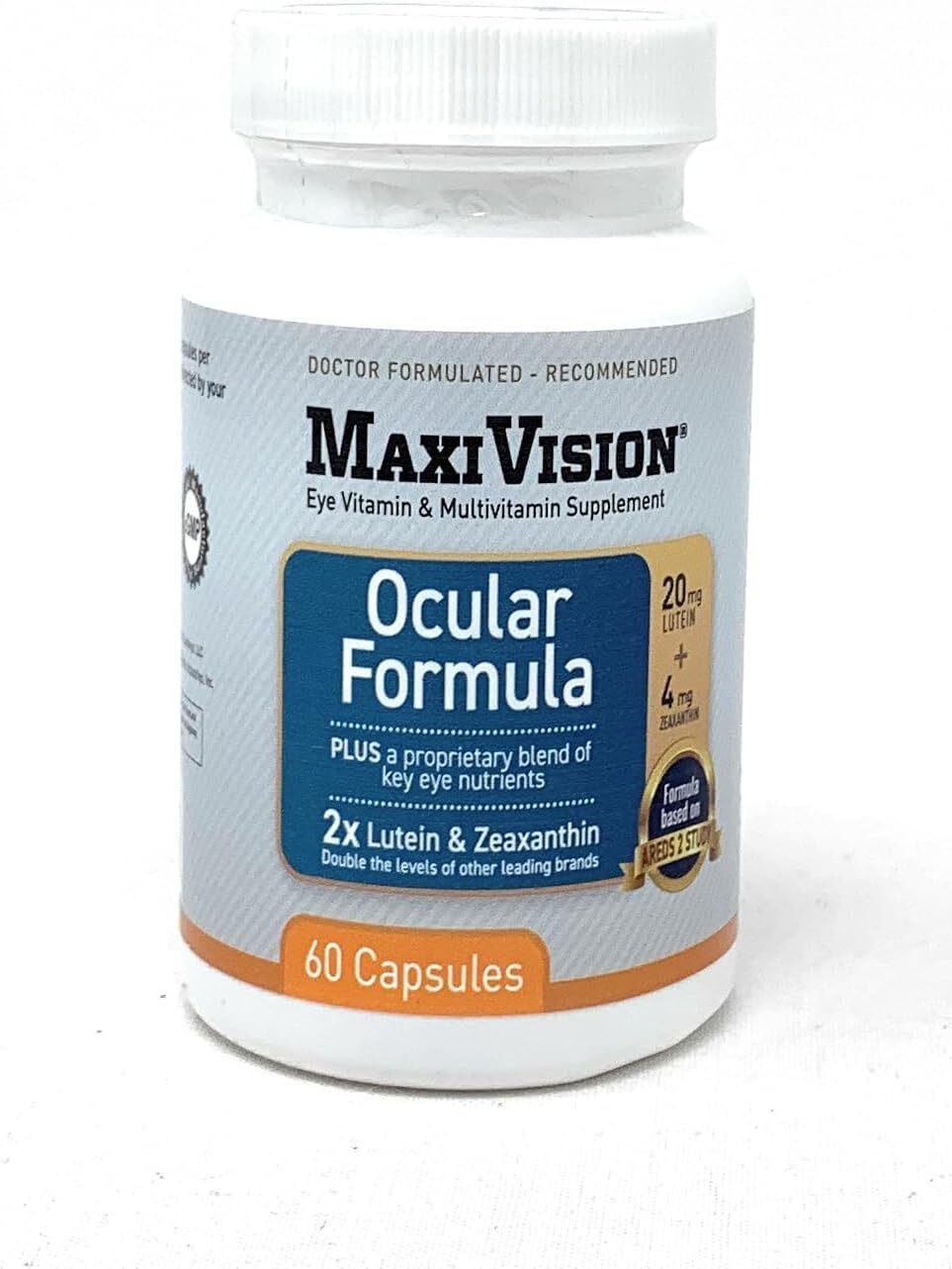 MaxiVision Ocular Formula AREDS2 Eye Multi Vitamins Lutein Zeaxanthin 60 ct.
