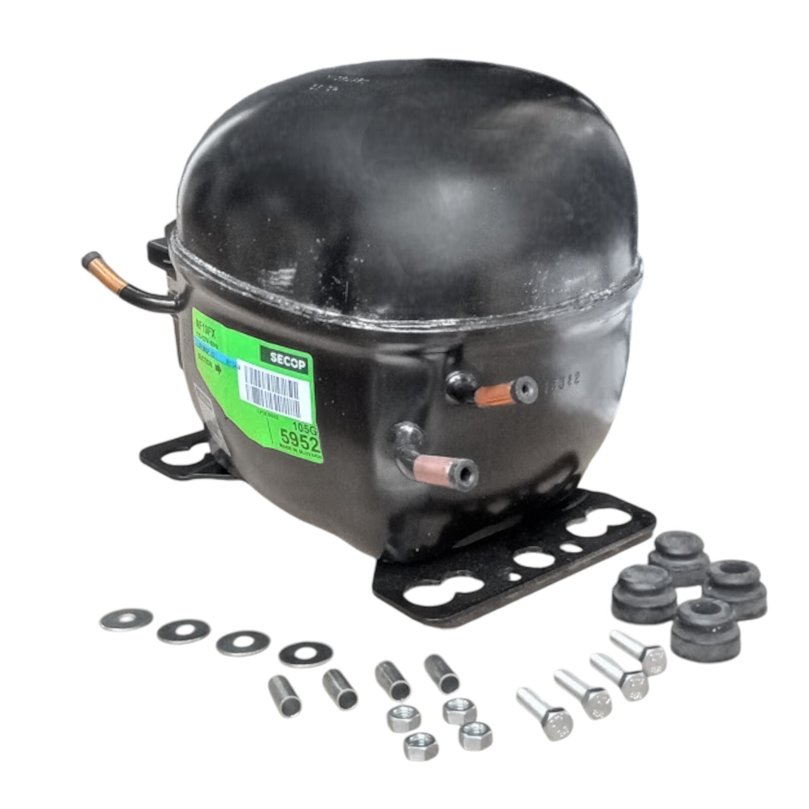 Secop NF10FX R134a Hermetic Refrigeration Compressor 1046 BTU LBP 3756 BTU HBP