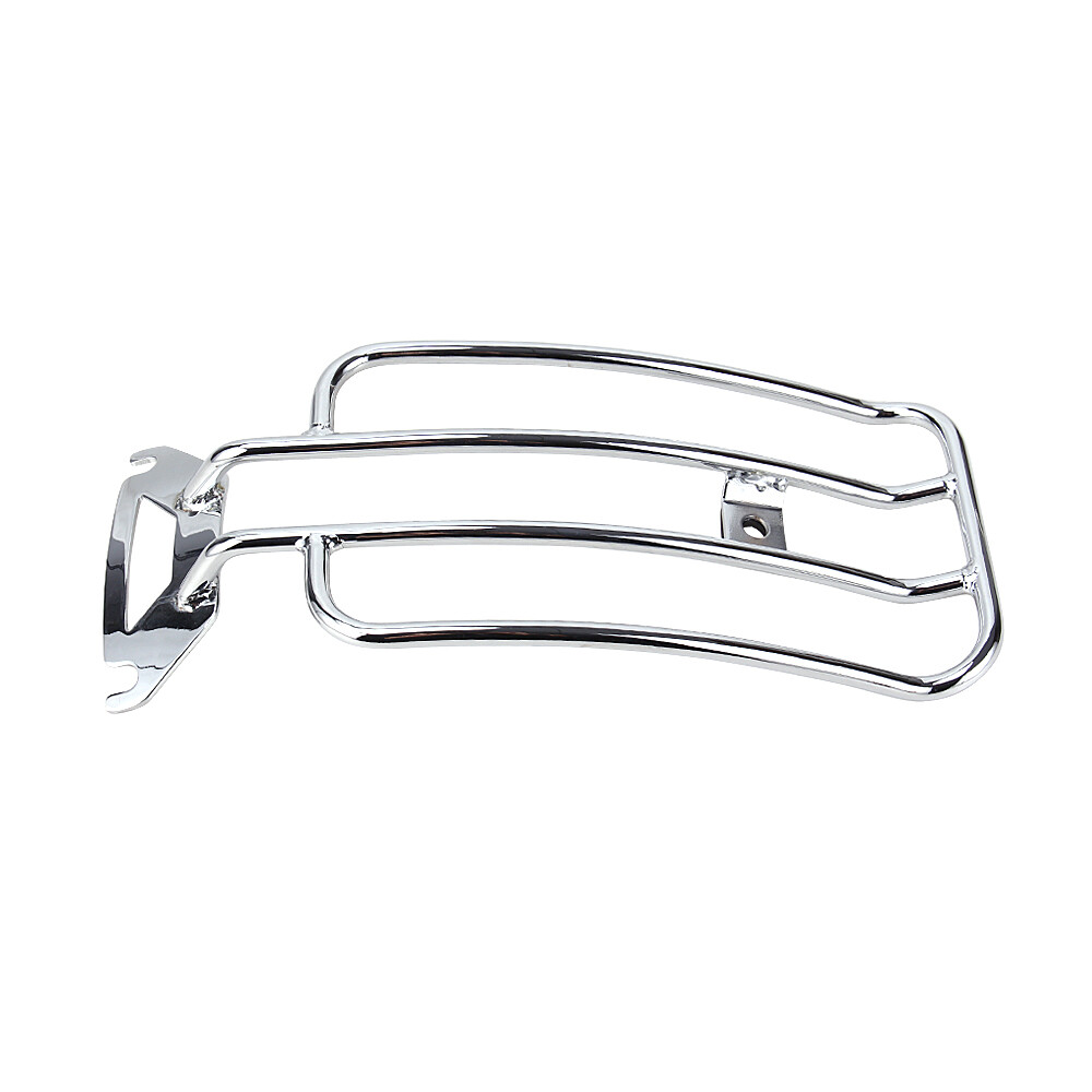 Chrome Rear Solo Seat Luggage Fender Rack For Harley Touring Electra Glide 98-08