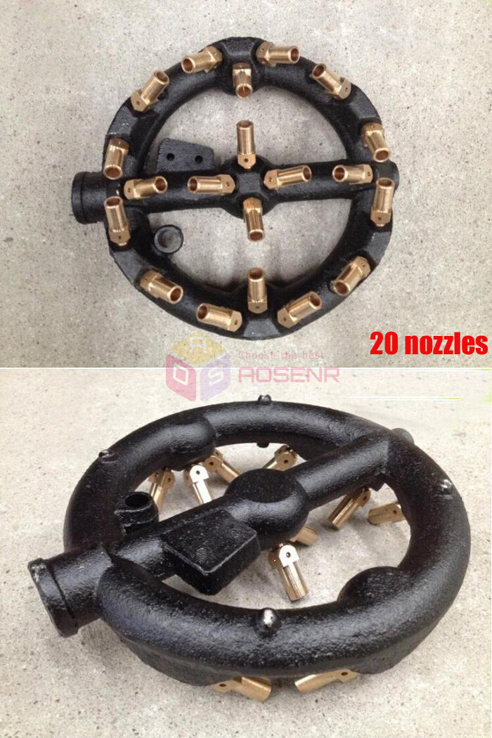 Cast Iron 44 Nozzles Natural Gas Jet 88 Tips Burner Propane Gas Jet Burner