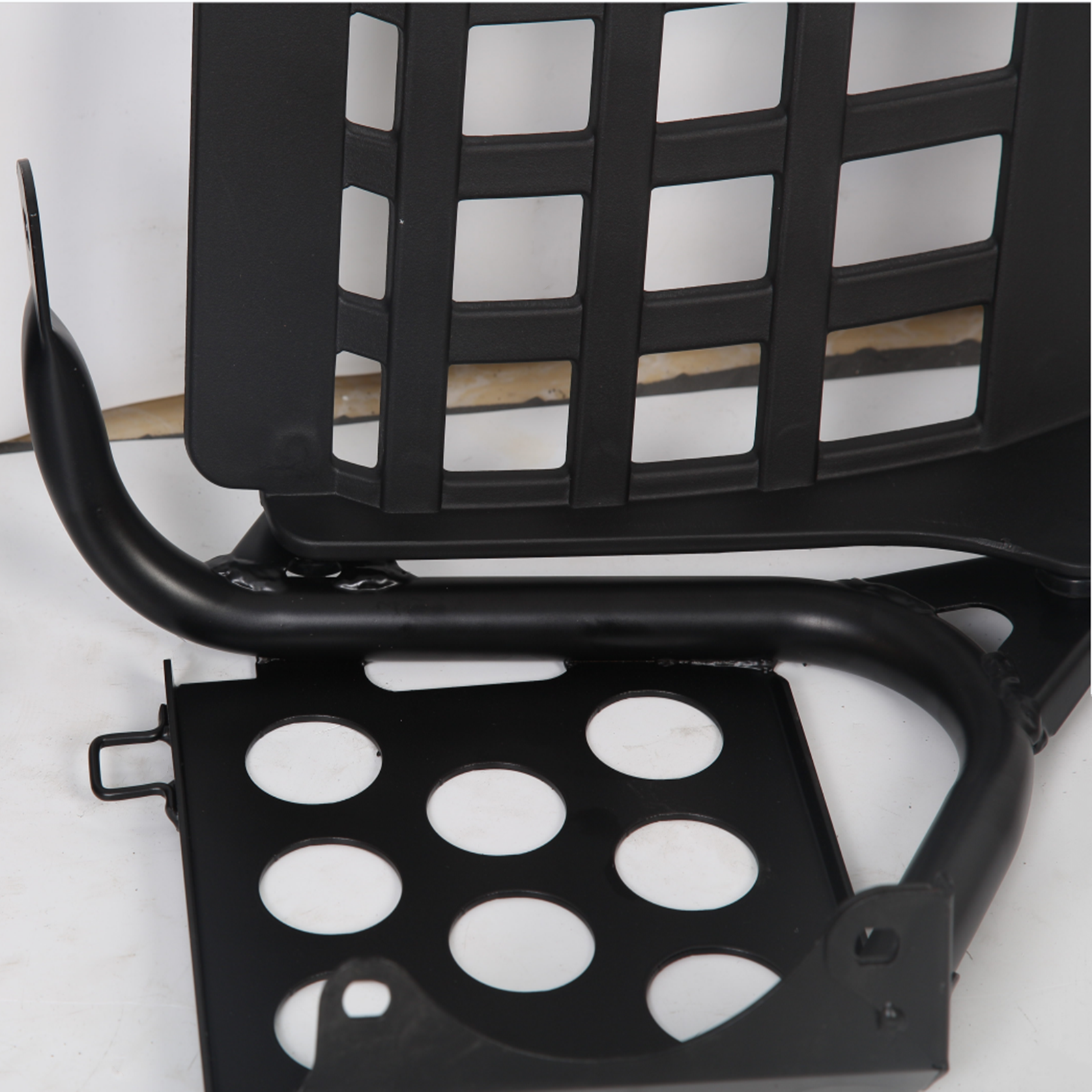 Black Heel Guards Footrest Fit Yamaha 87-06 Banshee 350 Left + Right Nerf Bars