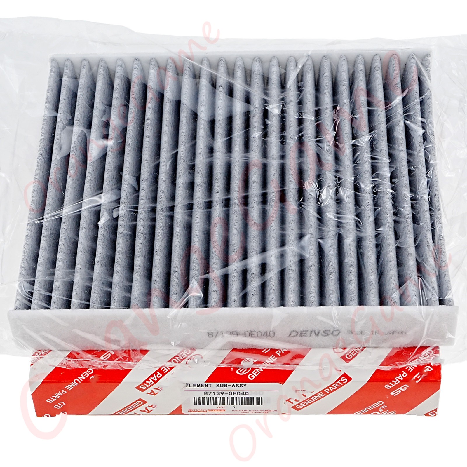 Toyota / Lexus Genuine OEM Charcoal Carbon In-Cabin Clean Air Filter 87139-0E040