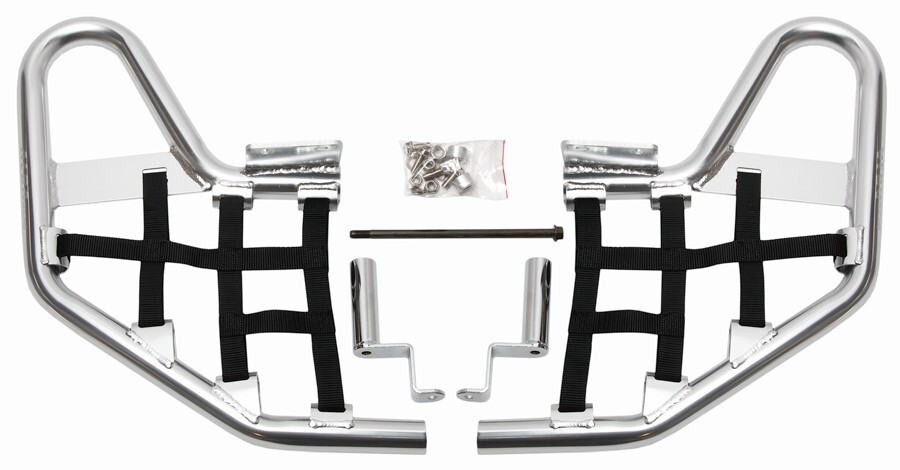 LTZ 250 Nerf Bars  Alba Racing Silver Bar BlacK nets 205 T1 SB