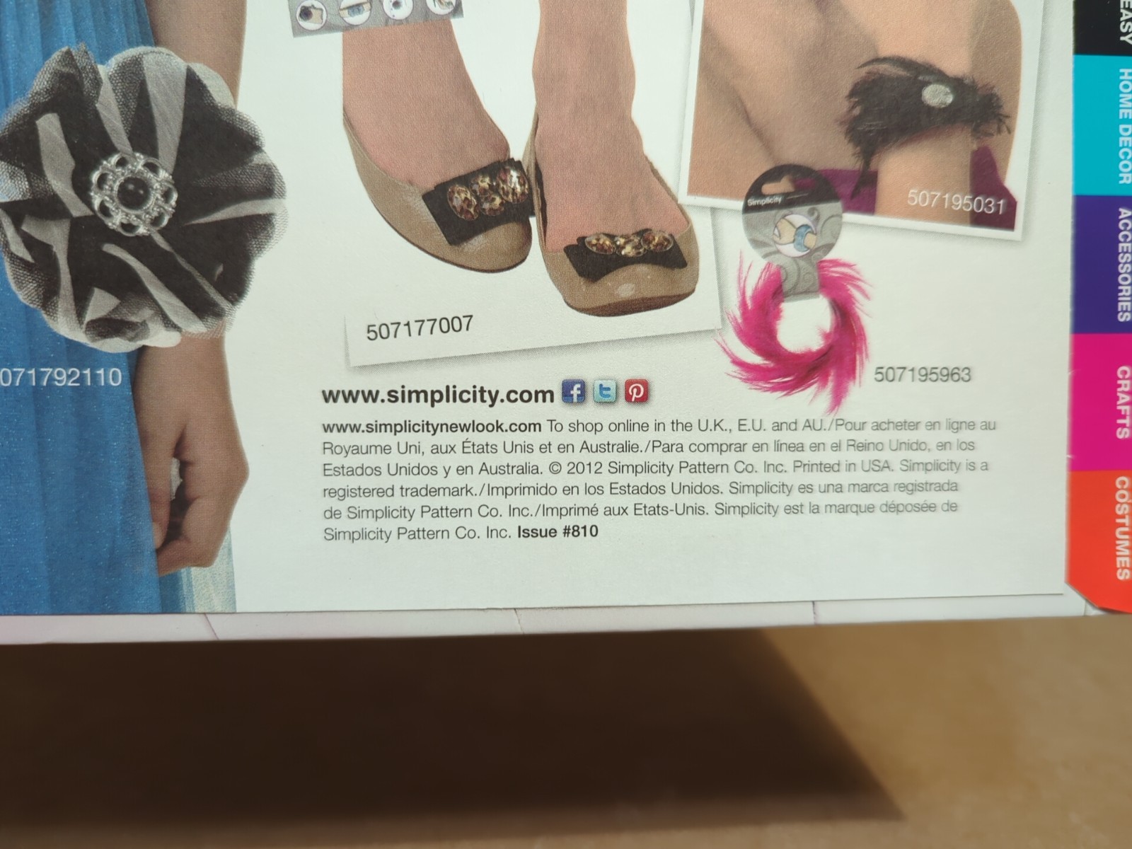 Early Spring 2012 Simplicity Counter Sewing Patterns Catalog Hobby Lobby