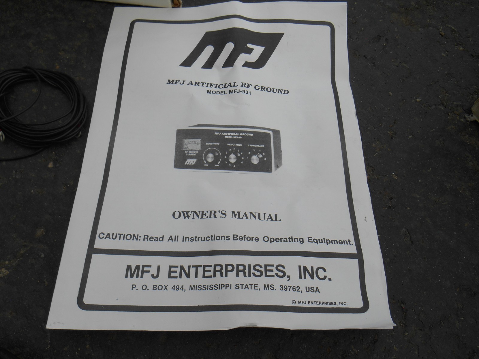 MFJ-931 NOS Artificial Ground new in box MINTY