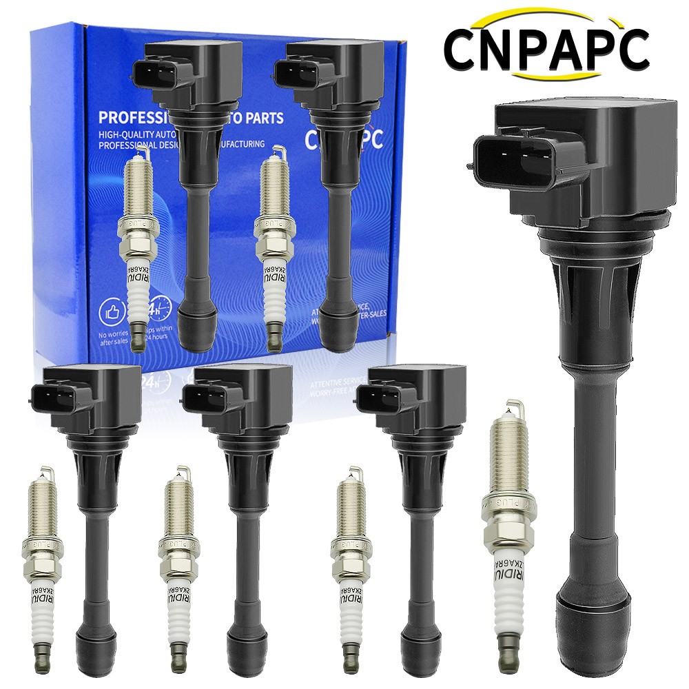 6X OEM Ignition Coil + 6X Iridium Spark Plug for Nissan Maxima Murano 3.5L UF550