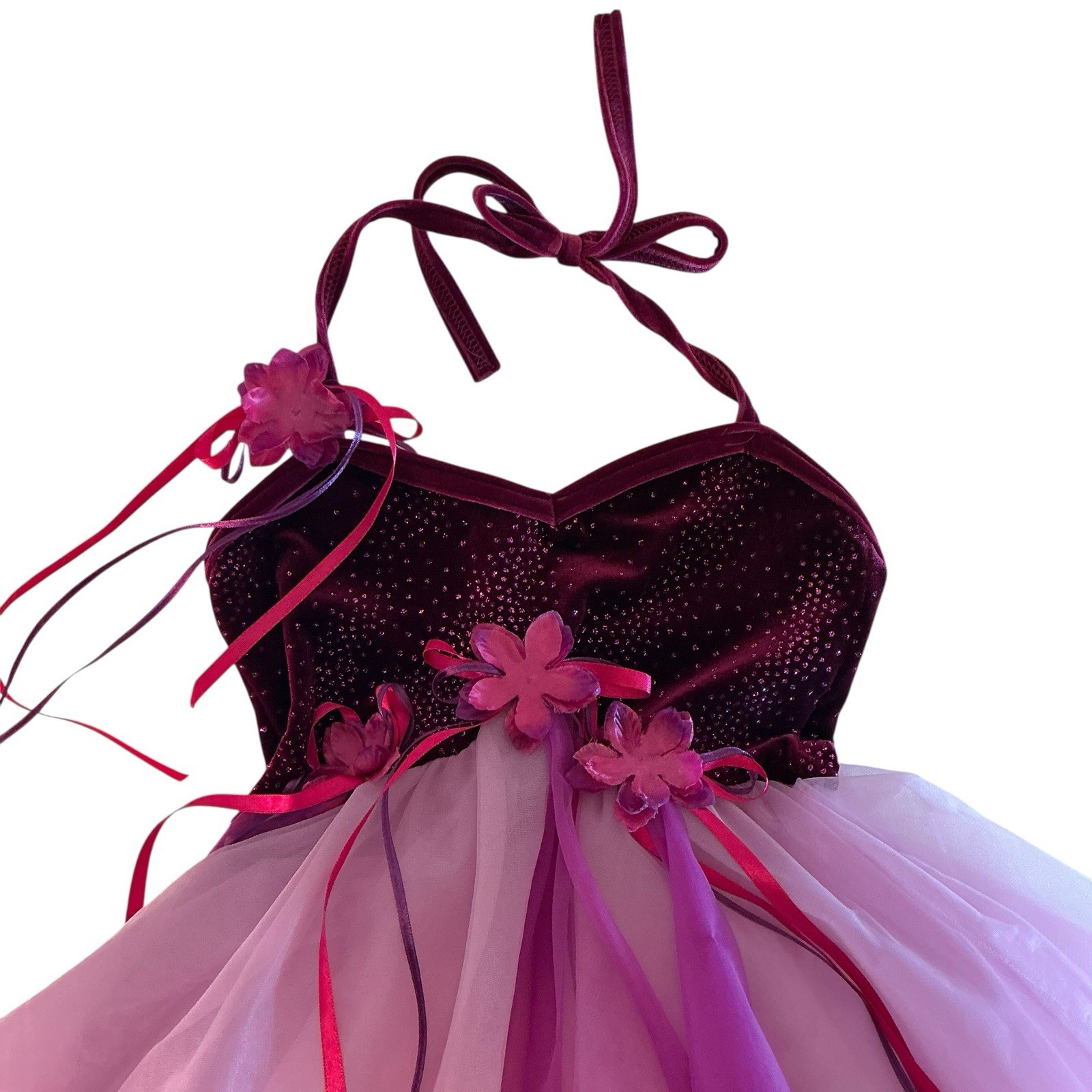 Costume Gallery Dress Purple Lavender Puffy Dress w/Bodysuit Child 6-7 Yr Medium