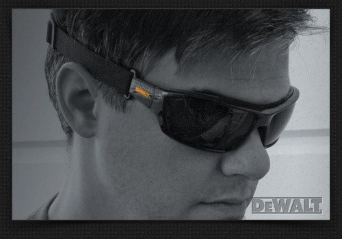 Dewalt Converter Safety Glasses Goggles In/Out Anti Fog Lenses Foam Padded