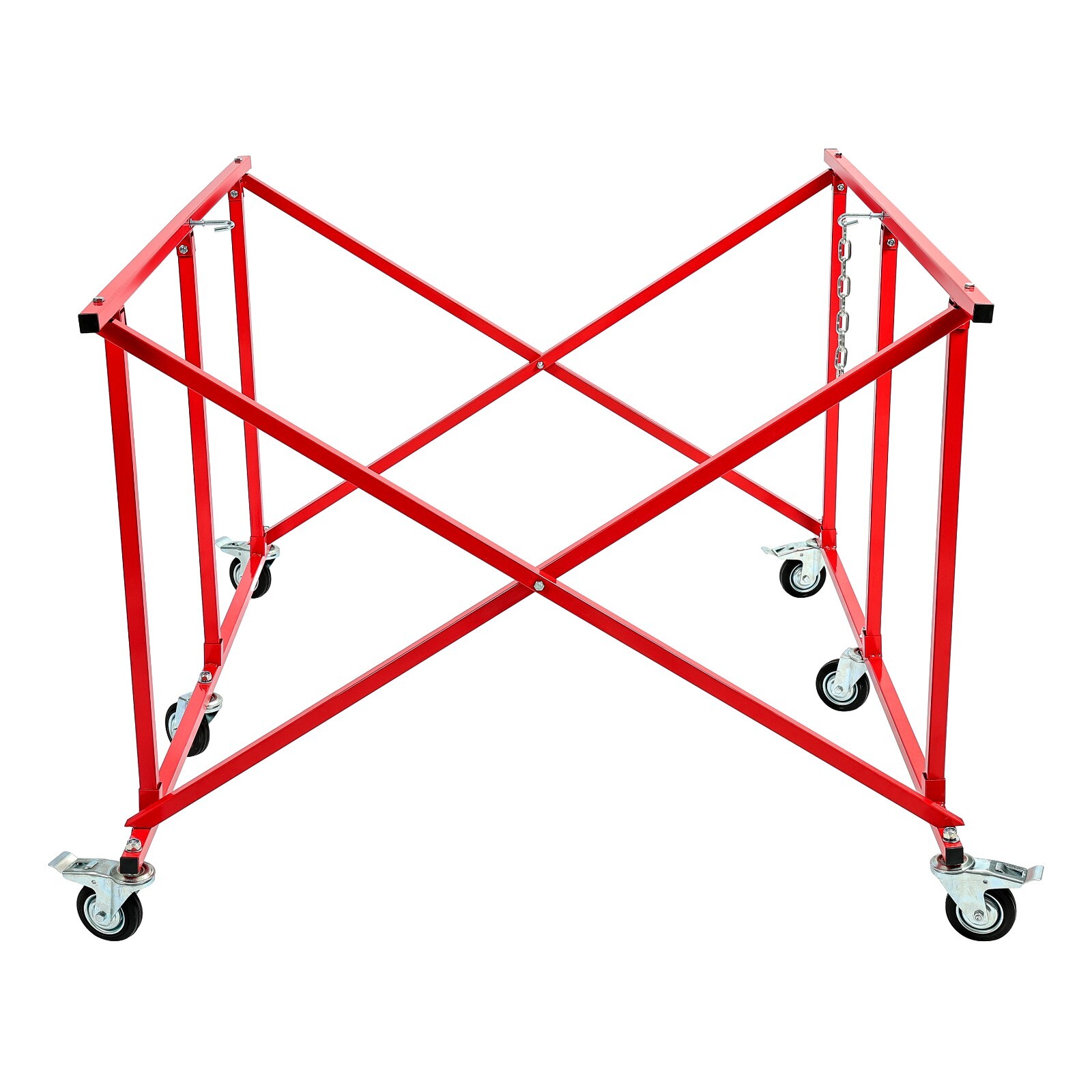 6 Wheels Easily Fold Large Auto Body Truck Bed Cart Holds up Pickup Bed Dolly