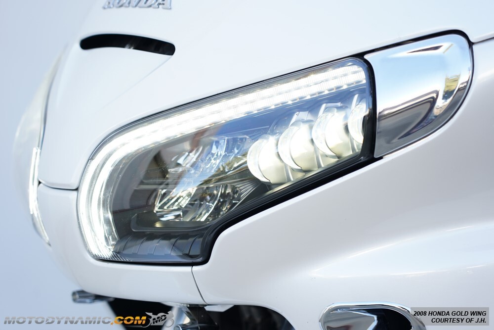 Full LED Projector Head Light + DRL Switchback Signals For Honda Gold Wing 01-17