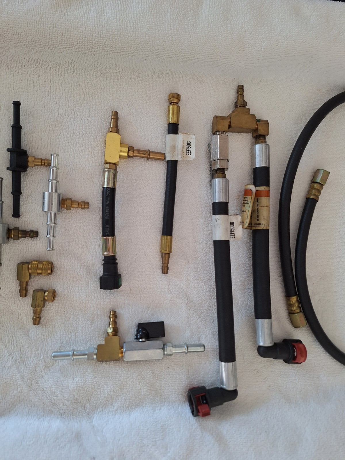 Snap-On Tools Fuel Injection Pressure Gauge Tester Set Plus Extras. EEFI500CORE