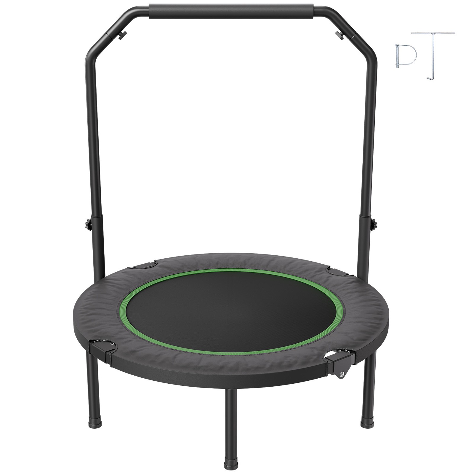 Uimoso 36 - 54.5" Foldable Mini Fitness Trampoline Adults Exercise Rebounder