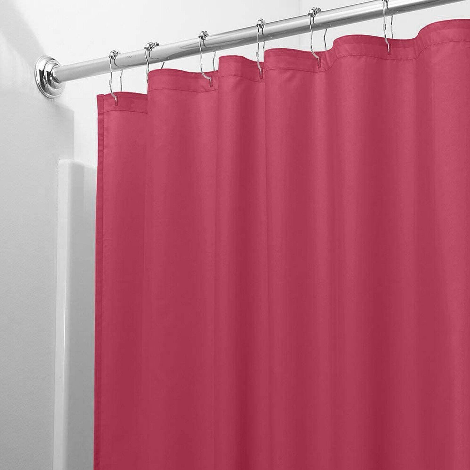 2 PACK SOLID WATER REPELLENT BATHROOM SHOWER CURTAIN VINYL LINER MANY COLORS