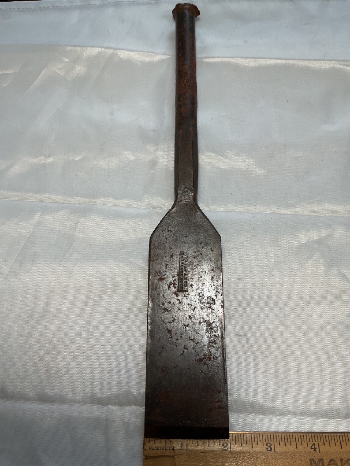 Early antique Buck Brothers 2” wide slick all steel Woodworking Chisel