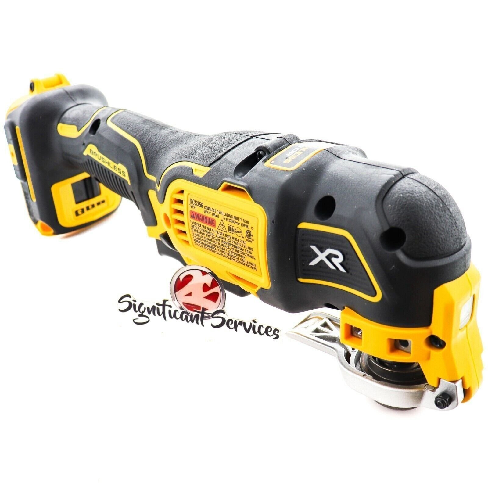 New DeWALT DCS356B 20V MAX XR Cordless Brushless 3 Speed Oscillating Multi-Tool