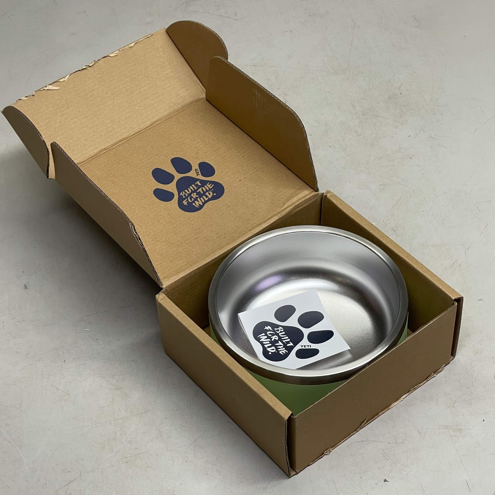 YETI Boomer Dog Bowl *HAS "CINTAS" Branding* 4 Cup (32 oz) Key Lime 4550