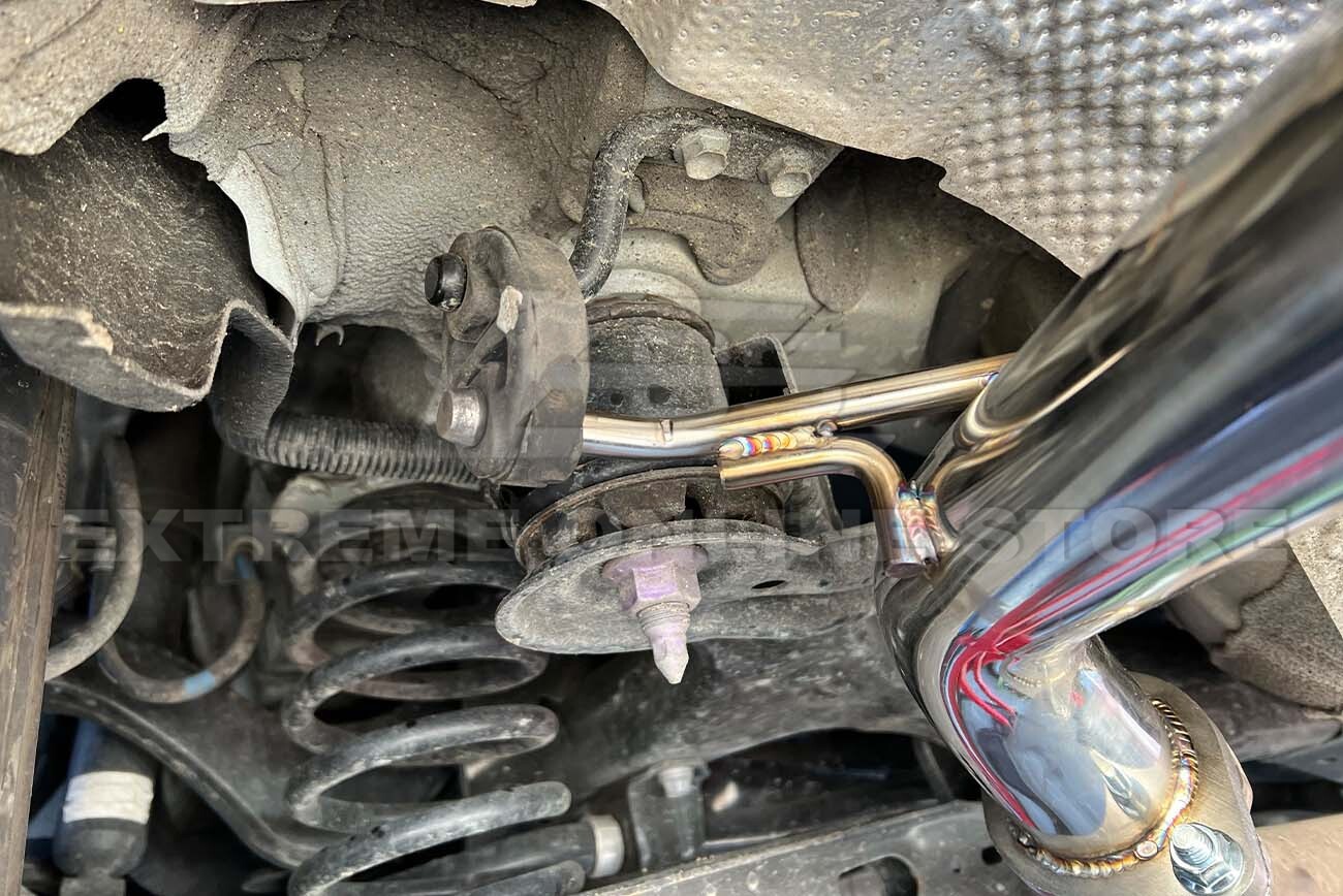 For 18-24 Toyota Camry T-304 Muffler Delete Quad Burnt Tips Axle Back Exhaust