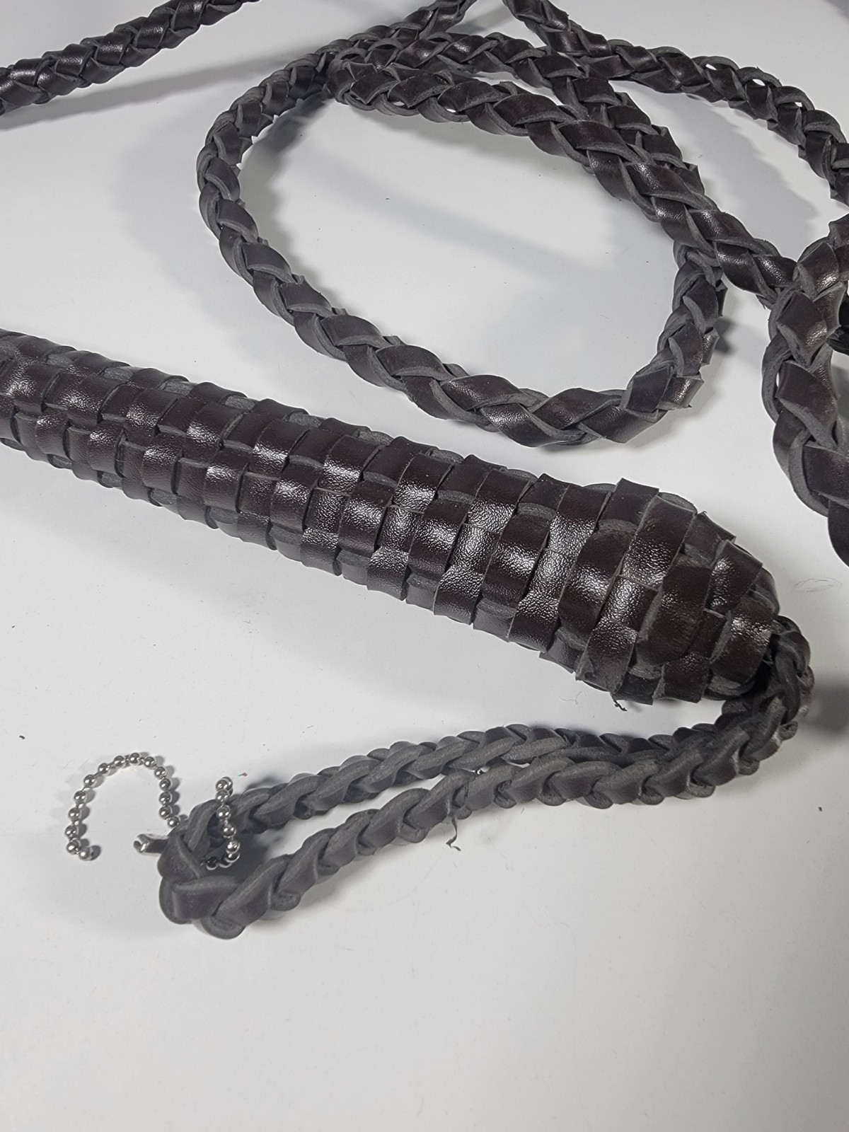 SET: VTG Genuine Brown Leather Bullwhip 100 inches Long Heavy Duty whip + 3 Book