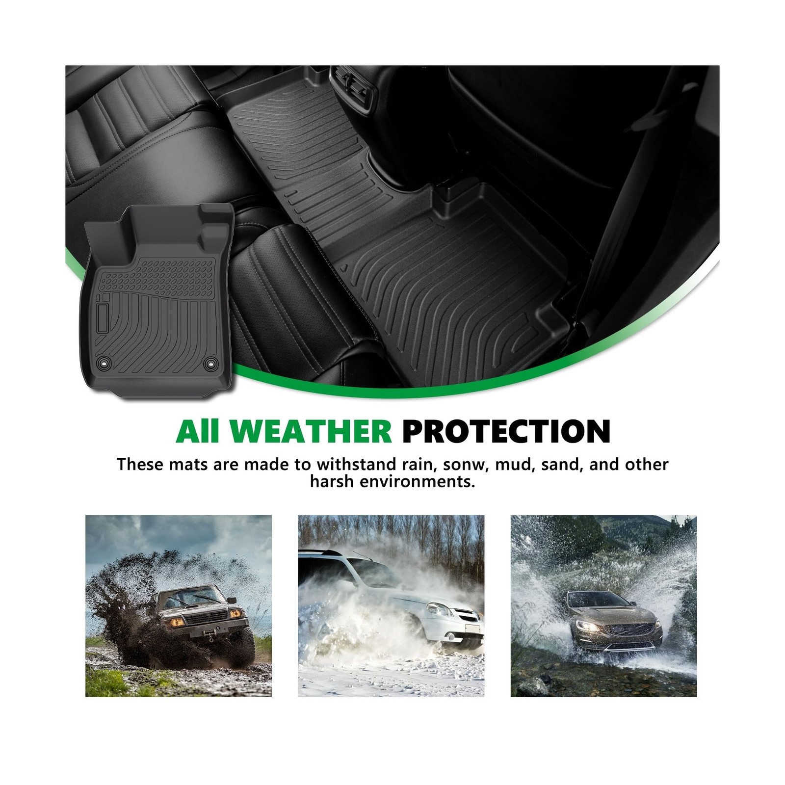 for Buick Enclave Floor Mats 2018-2024,Car Mats for Buick Enclave All Weather...