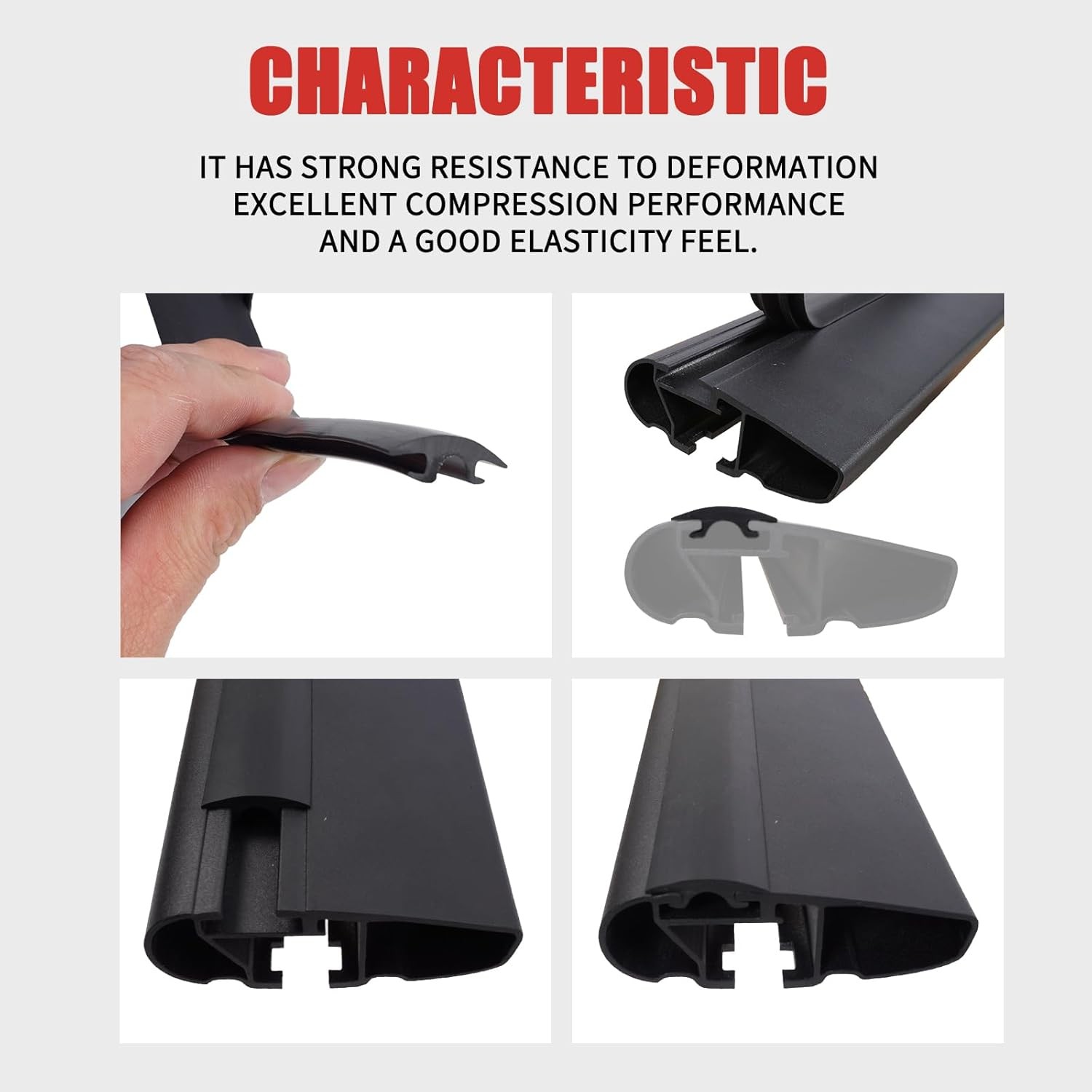 Rubber Seal Strip Moulding Trim Weatherstrip For Car Roof Molding Trim Accessory