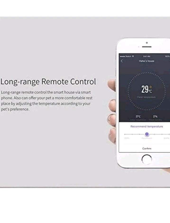 PETKIT P810 Cozy SMART PET HOUSE WHITE HEATED COOLED INDOOR CAT/DOG BED .