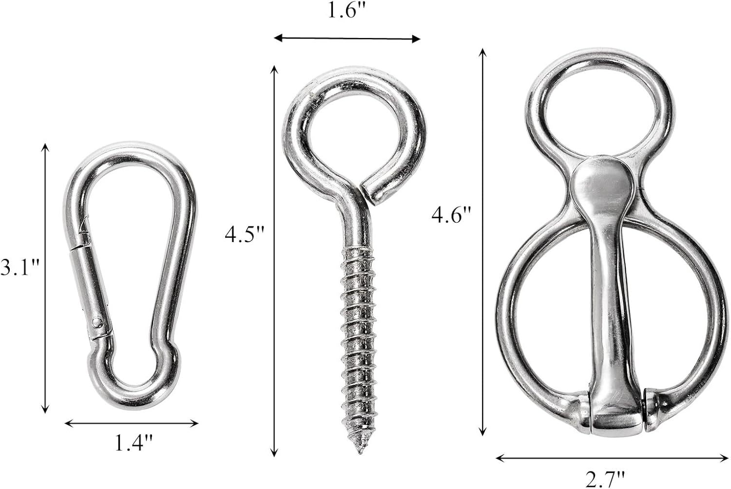 3 Pack Horse Tie Ring Tie Ring for Horses 304 Stainless Steel Horse Training Way